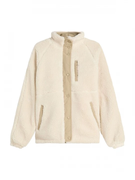 Foto van product Bershka Fleece jas ecru