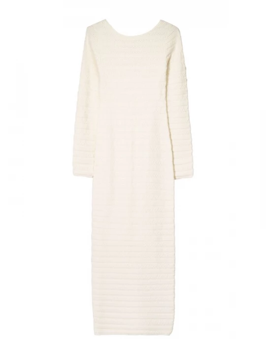 Foto van product Bershka Gebreide jurk ecru