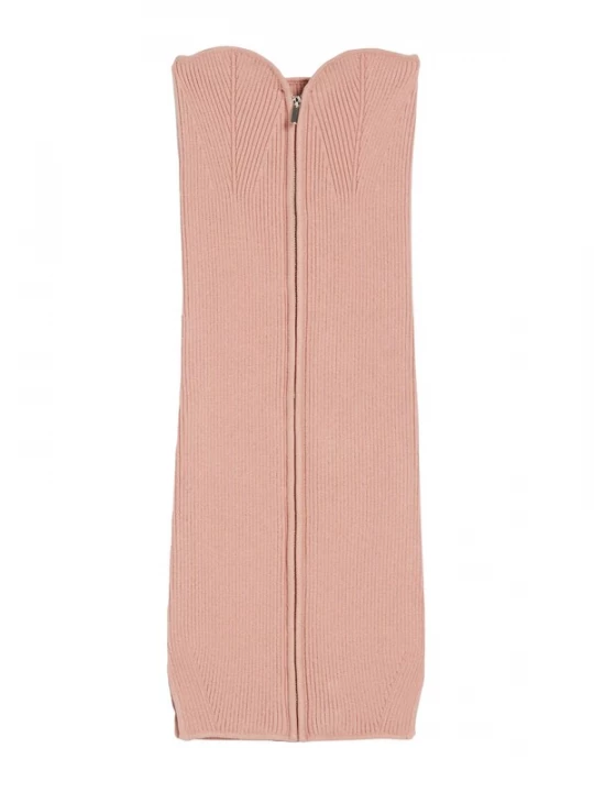 Foto van product Bershka Gebreide jurk pastelroze