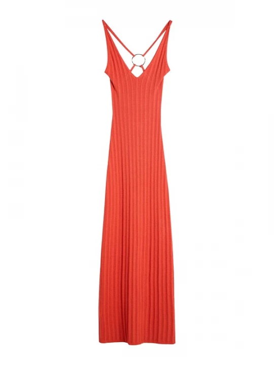 Foto van product Bershka Gebreide jurk rood