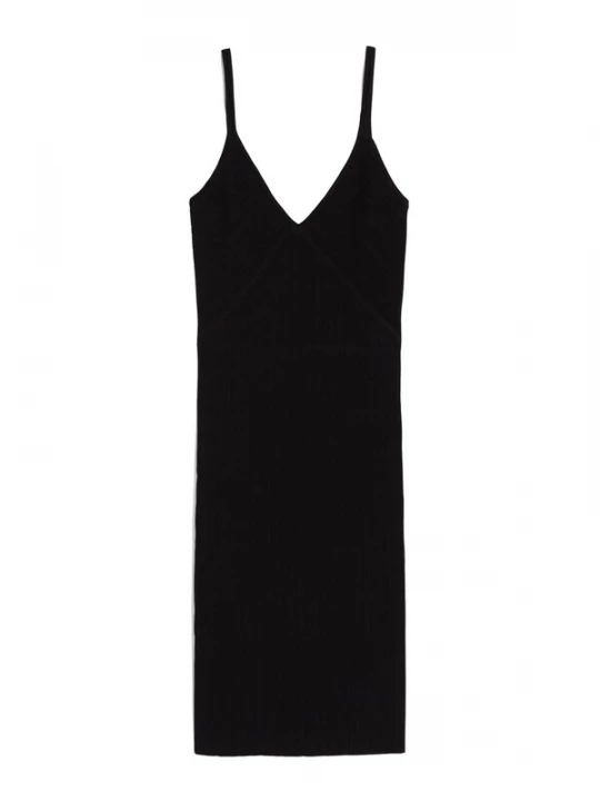 Foto van product Bershka Gebreide jurk zwart