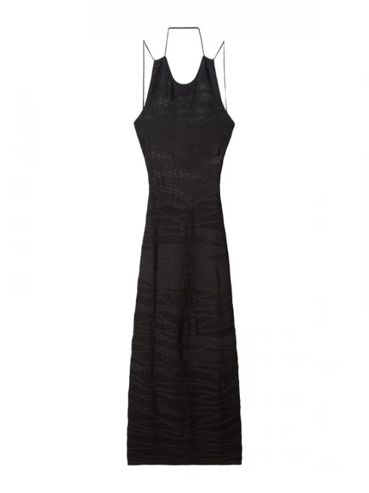 Foto van product Bershka Gebreide jurk zwart