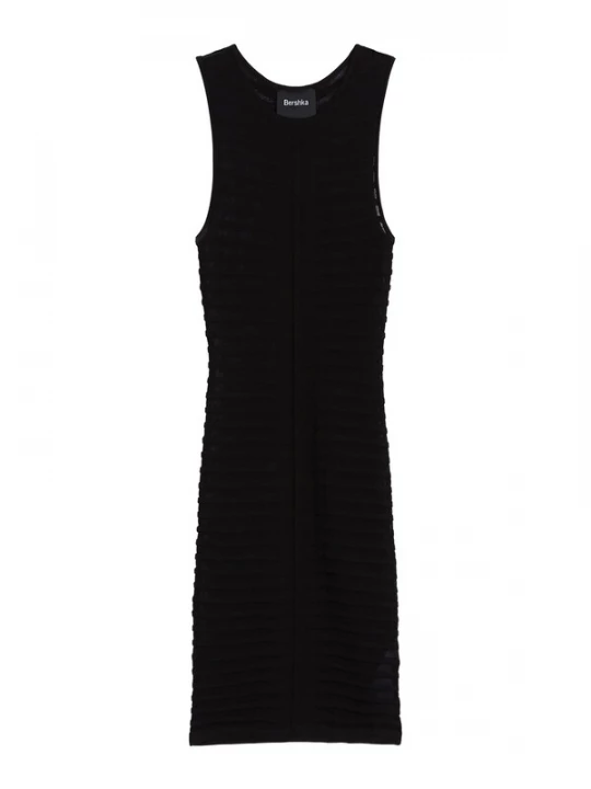 Foto van product Bershka Gebreide jurk zwart
