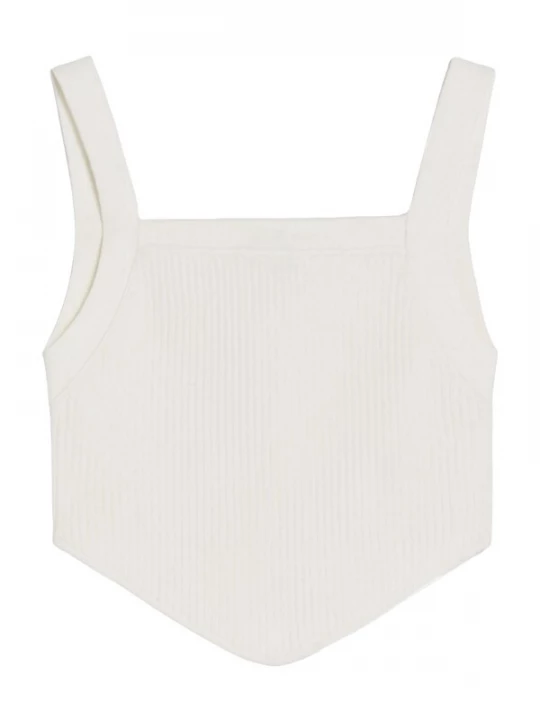 Foto van product Bershka Gebreide top ecru