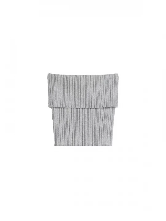 Foto van product Bershka Gebreide top zilver