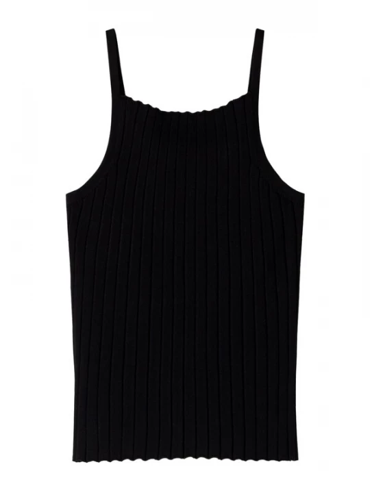 Foto van product Bershka Gebreide top zwart