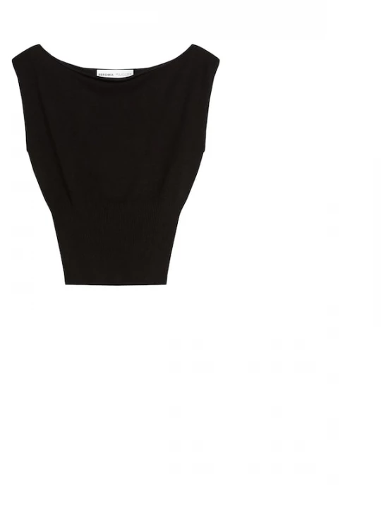 Foto van product Bershka Gebreide top zwart