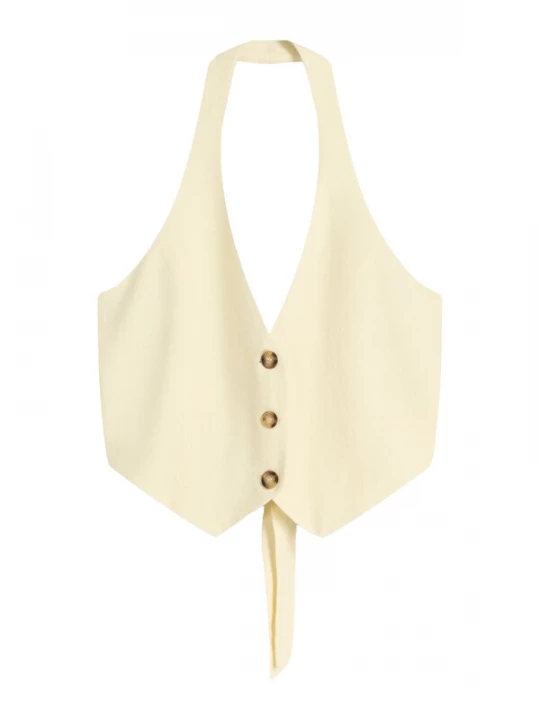 Foto van product Bershka Gilet lichtgeel