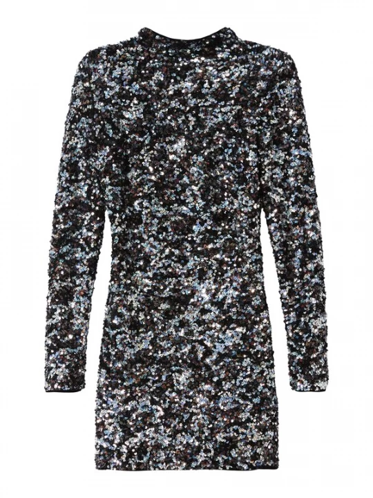 Foto van product Bershka Jurk beige / opaal / mokka / zwart