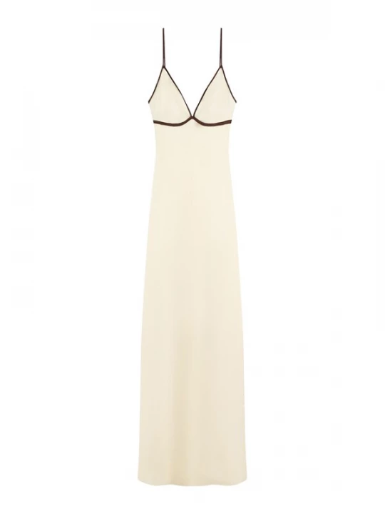 Foto van product Bershka Jurk bruin / pasteelgeel