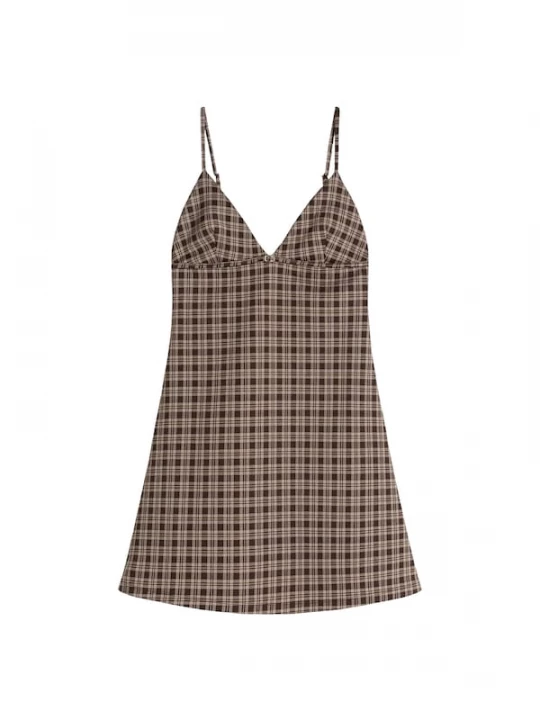 Foto van product Bershka Jurk cappuccino / donkerbruin