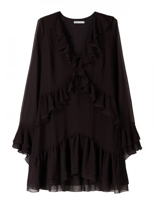Foto van product Bershka Jurk chocoladebruin