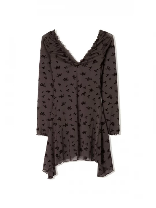 Foto van product Bershka Jurk chocoladebruin / zwart