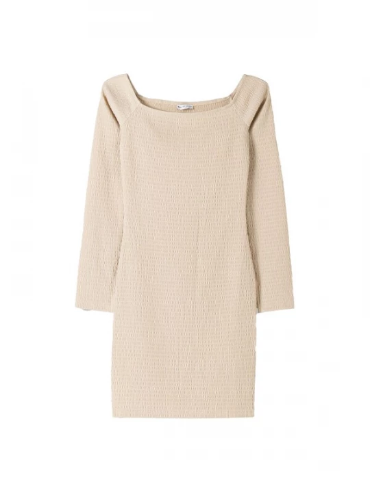 Foto van product Bershka Jurk crème
