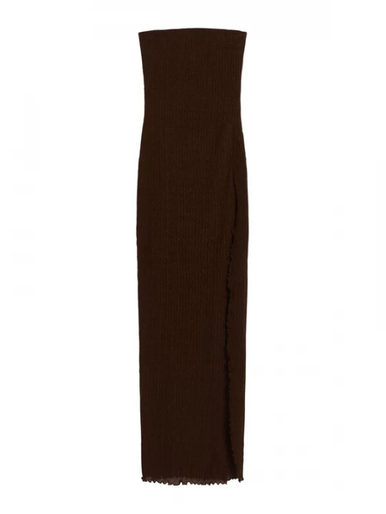 Foto van product Bershka Jurk donkerbruin