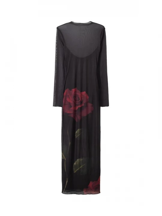 Foto van product Bershka Jurk donkergroen / bordeaux / zwart