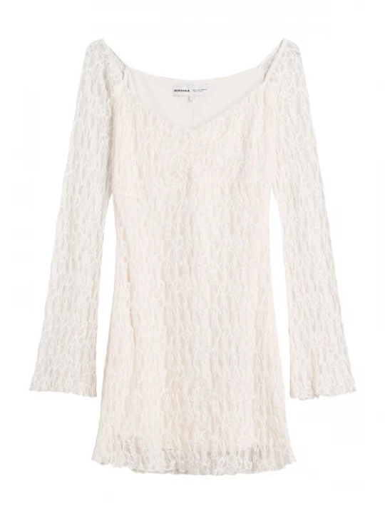 Foto van product Bershka Jurk ivoor