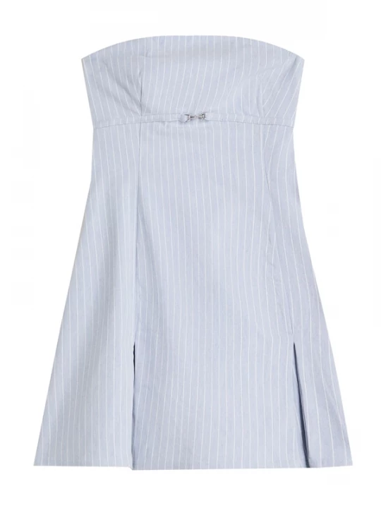 Foto van product Bershka Jurk lichtblauw / wit