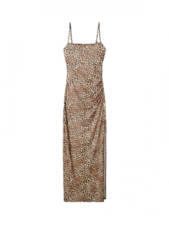 Foto van product Bershka Jurk sand / cappuccino / zwart