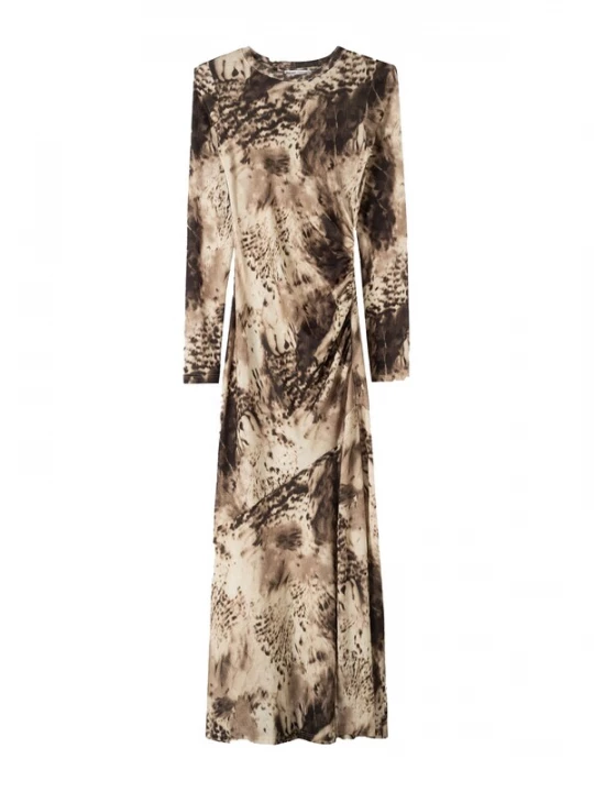 Foto van product Bershka Jurk sand / donkerbruin
