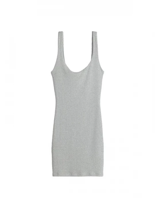 Foto van product Bershka Jurk zilvergrijs