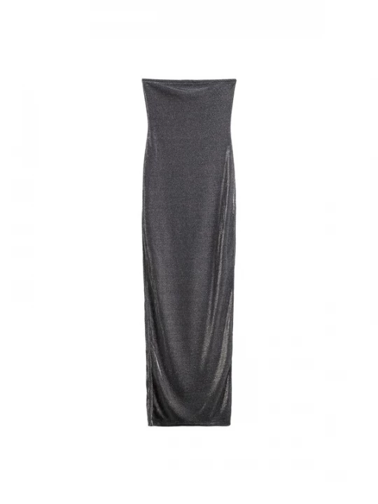 Foto van product Bershka Jurk zwart gemêleerd
