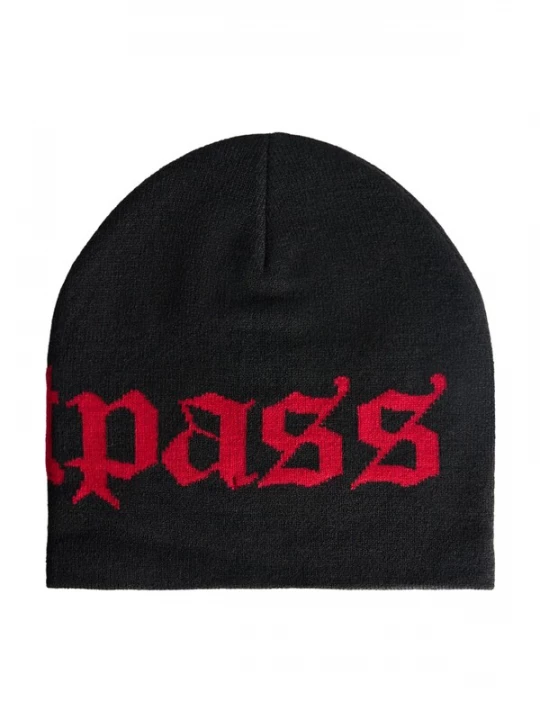 Foto van product Bershka Muts 'FASTPASS' rood / zwart