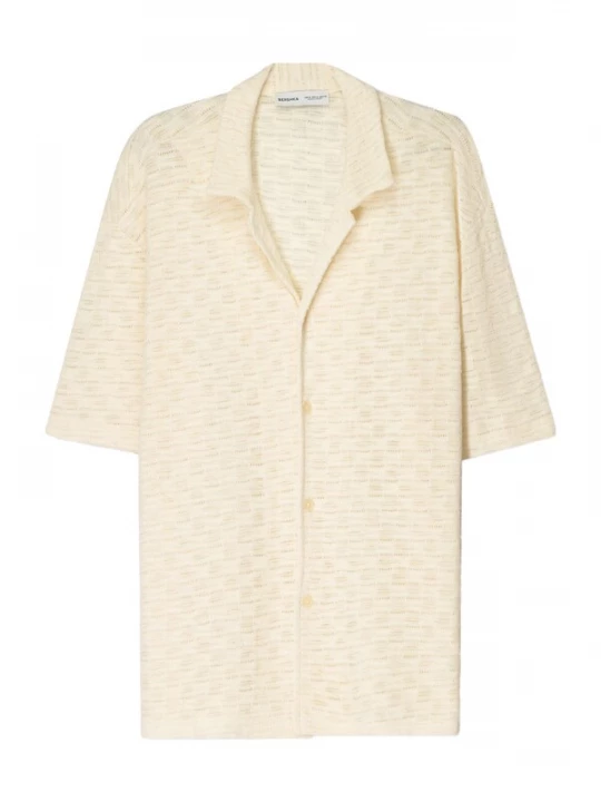 Foto van product Bershka Overhemd beige