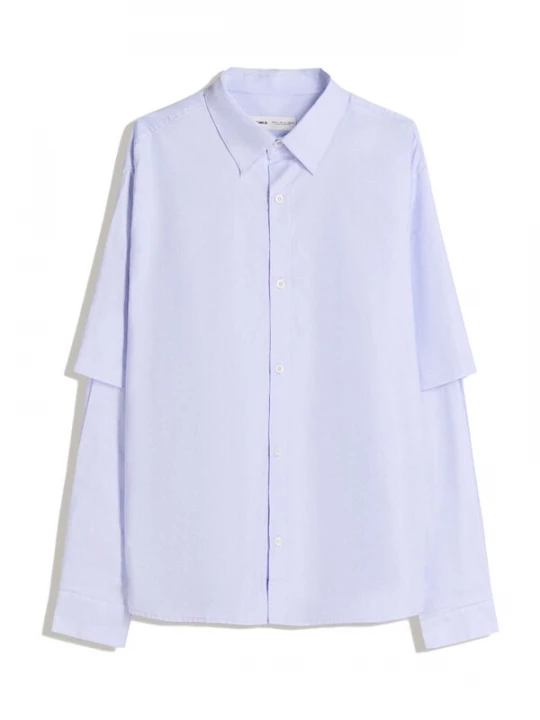 Foto van product Bershka Overhemd duifblauw