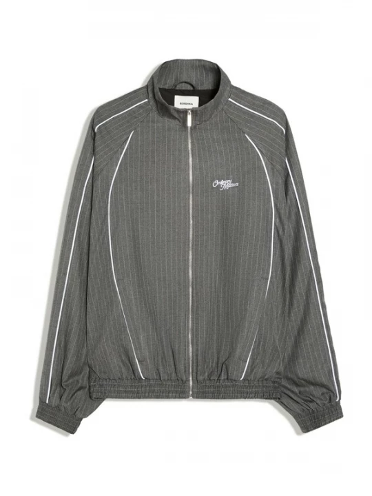 Foto van product Bershka Overhemd grijs gemêleerd / wit