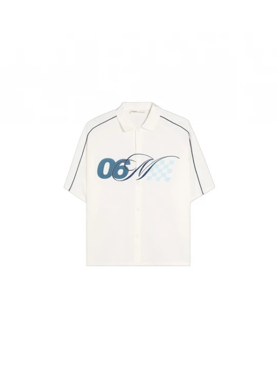 Foto van product Bershka Overhemd lichtblauw / donkerblauw / wit