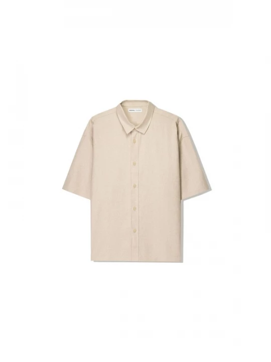 Foto van product Bershka Overhemd pasteelgeel