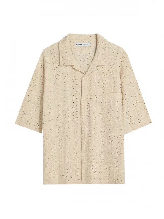 Foto van product Bershka Overhemd sand