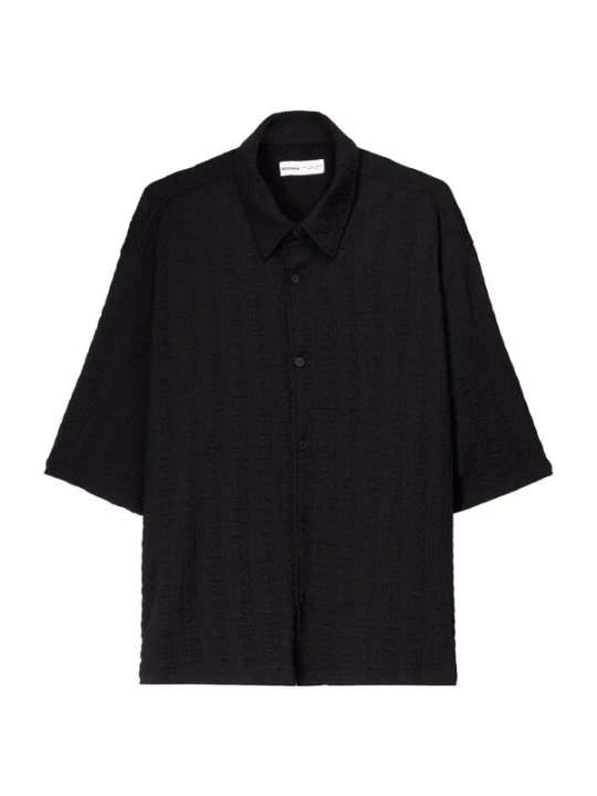 Foto van product Bershka Overhemd zwart