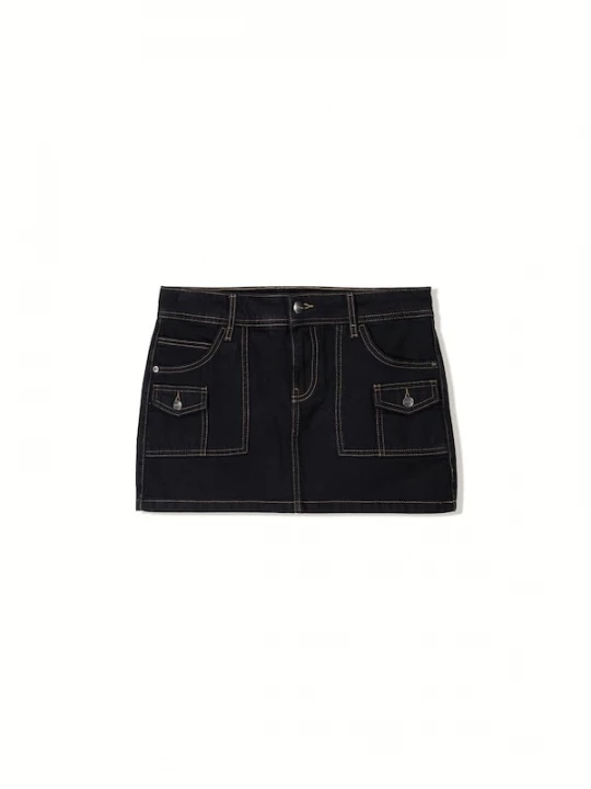 Foto van product Bershka Rok black denim