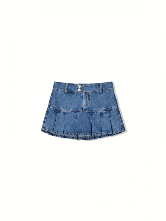 Foto van product Bershka Rok blauw denim