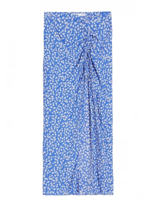 Foto van product Bershka Rok hemelsblauw / wit