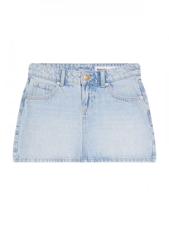 Foto van product Bershka Rok lichtblauw