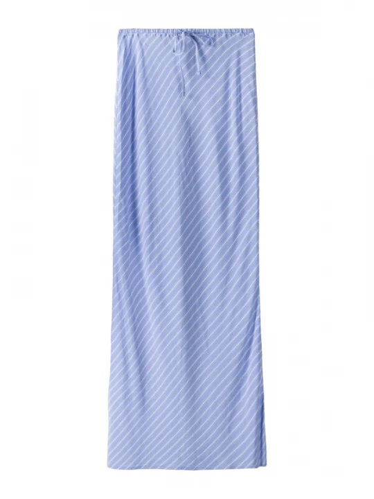 Foto van product Bershka Rok lichtblauw / wit