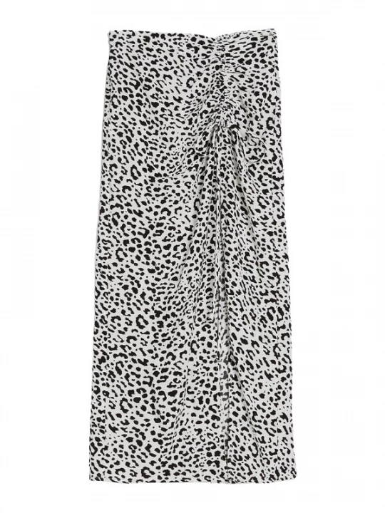 Foto van product Bershka Rok zwart / offwhite