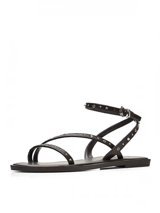 Foto van product Bershka Sandalen met riem donkerbruin