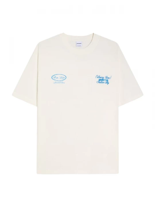 Foto van product Bershka Shirt 'BAR LIDO' azuur / offwhite