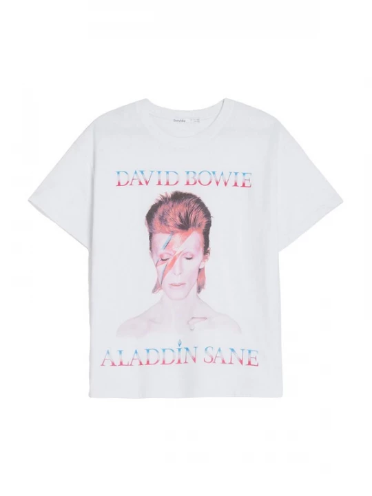 Foto van product Bershka Shirt blauw / pink / zwart / wit