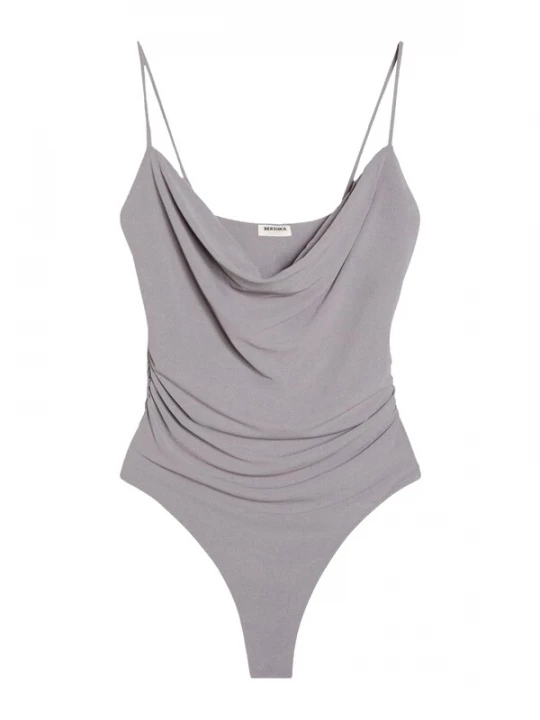 Foto van product Bershka Shirt body grijs