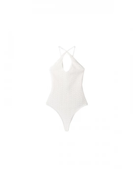 Foto van product Bershka Shirt body offwhite