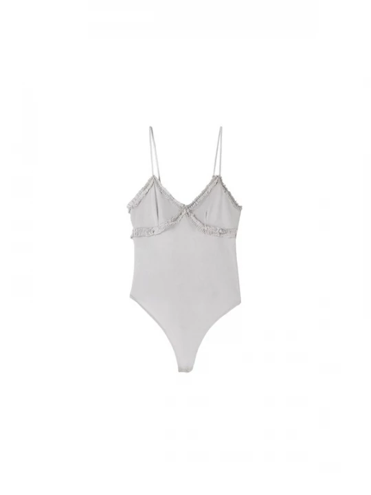 Foto van product Bershka Shirt body zilver