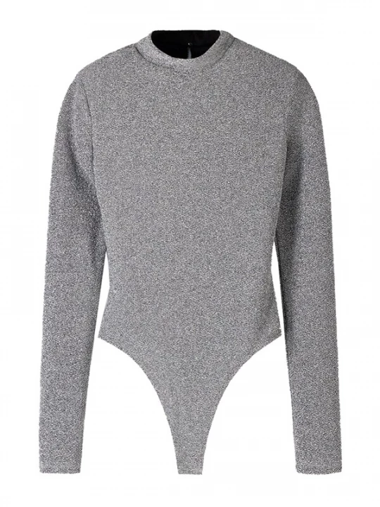 Foto van product Bershka Shirt body zilver