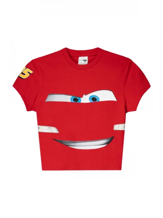 Foto van product Bershka Shirt 'CARS RAYO MCQUEEN' lichtblauw / rood / zwart / wit