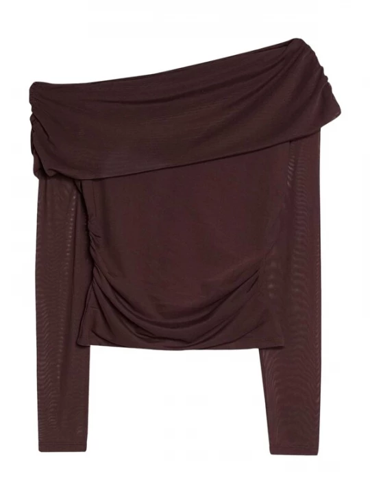 Foto van product Bershka Shirt chocoladebruin