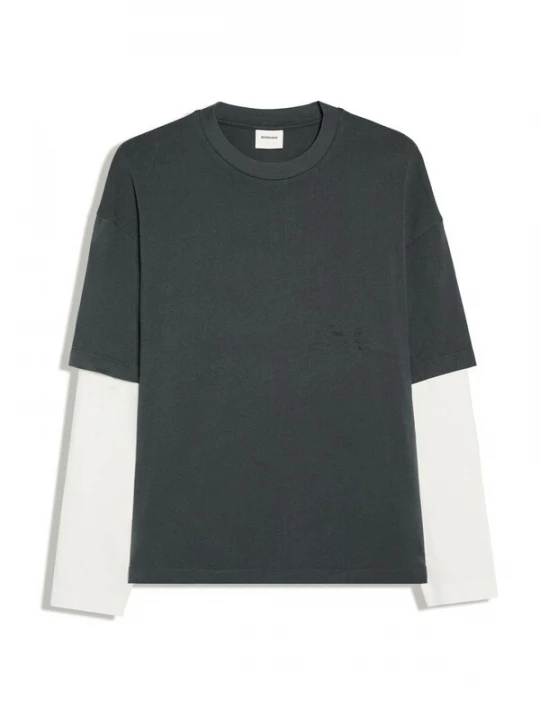 Foto van product Bershka Shirt grafiet / wit